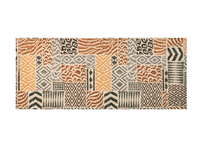 BIANCHERIAWEB Tappeto Cucina Antiscivolo Stampa Digitale Emozioni Fantasia Africa By Suardi Colore Africa,Misura 58x115