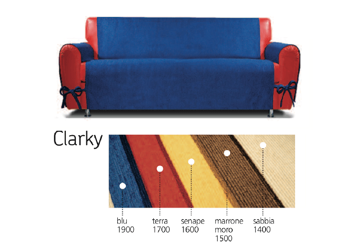 BIANCHERIAWEB Copridivano Genius Class Clarky Colore Sabbia 1400,Misura 2 Posti