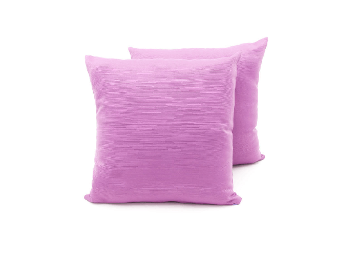 BIANCHERIAWEB Coppia Cuscini Arredo Imbottiti Tessuto Ottoman In Tinta Unita Colore Glicine 42 Colore Glicine 42,Misura 60x60