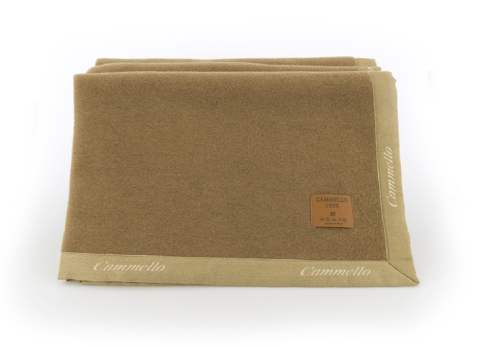 Coperta Invernale In 100% Pura Lana Di Cammello