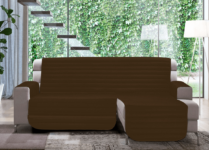 Copridivano Trapuntato Per Divani Con Penisola Modello Simpaty