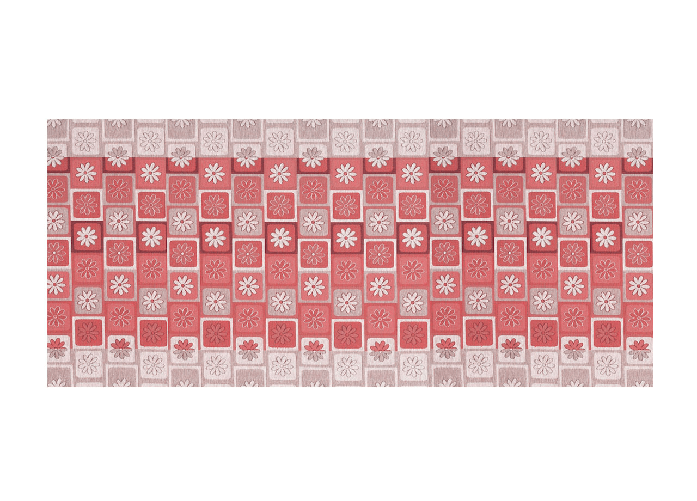 Tappeto Passatoia Tessuto Jacquard Linea Emozioni Dis Floreale Frizzy Rosso