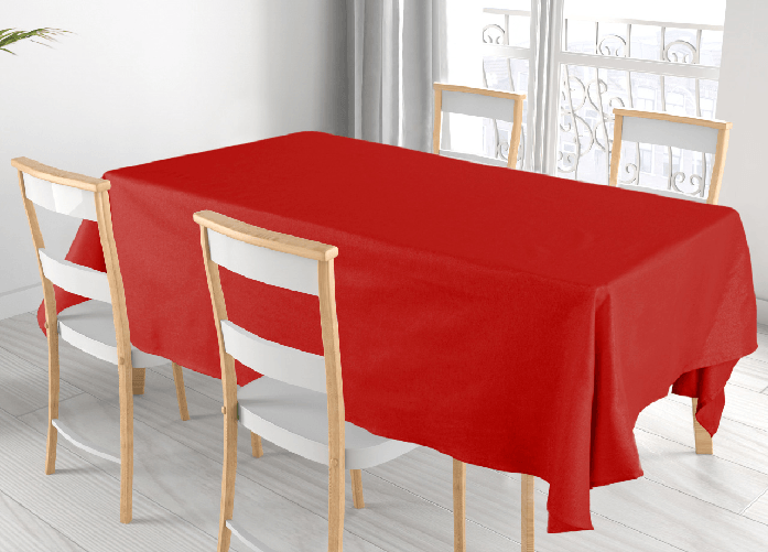 BIANCHERIAWEB Tovaglia Cucina Soggiorno Tinta Unita Lurex Vari Colori Joychrist Colore Rosso,Misura 140x300cm