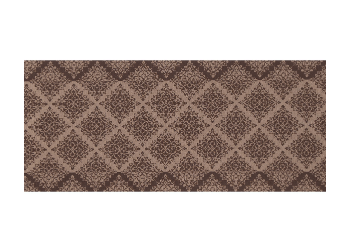 Tappeto Passatoia Tessuto Jacquard Linea Emozioni Disegno Damasque Marrone