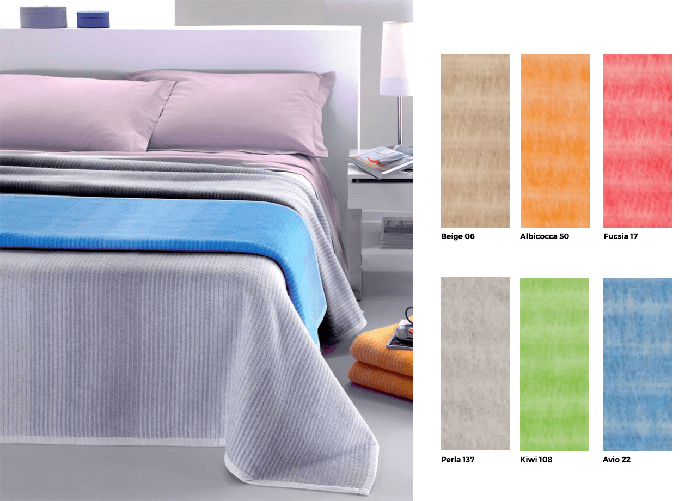 BIANCHERIAWEB Coperta Jacquard in Misto Lana Modello Magic Colore Fucsia 17,Misura Maxi