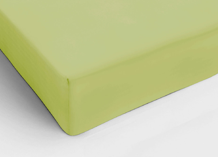 BIANCHERIAWEB Lenzuolo Sotto Con Angoli Coprimaterasso In Cotone Tinta Unita Colore Verde Acido C.N. Colore Verde,Misura Francese