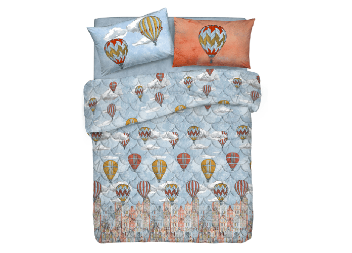 Trapuntino Piumino Estivo 100gr Linea Pensieri Delicati Disegno Volare