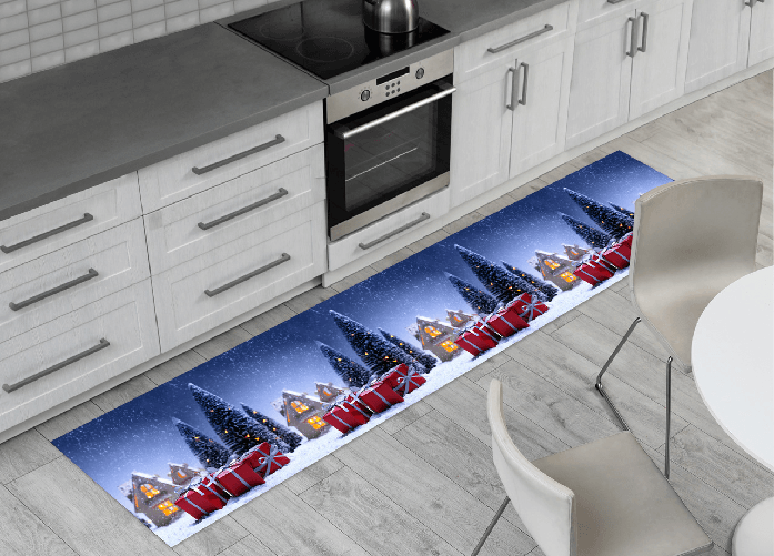 Tappeto Passatoia Cucina Antiscivolo Sottolavello Digitale Natale House Gift
