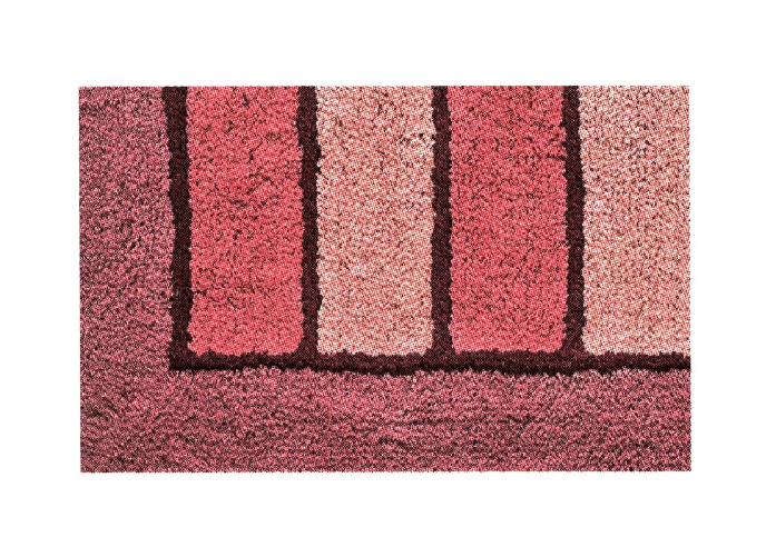 BIANCHERIAWEB Tappeto Da Bagno Antiscivolo Disegno Line Colore Rosa Colore Rosa,Misura 60x110