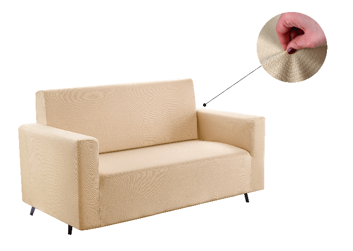 BIANCHERIAWEB Copridivano E Copri Poltrona Antimacchia Sofà Elasticizzato Modello Magico Colore Panna,Misura Poltrona
