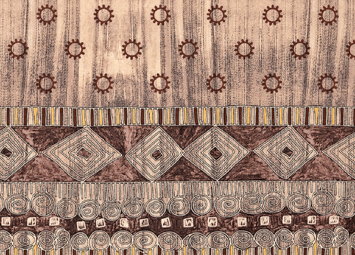BIANCHERIAWEB Copritutto Disegno Sequoia Colore Marrone,Misura 260x280