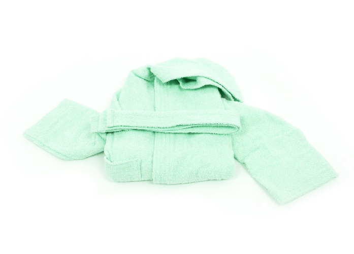 Accappatoio Per Bambini In Spugna Modello Children Colore Verde
