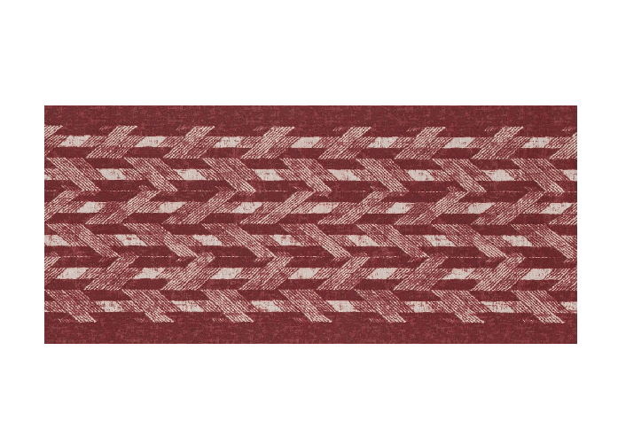Tappeto Passatoia Tessuto Jacquard Linea Emozioni Disegno Wool Rosso