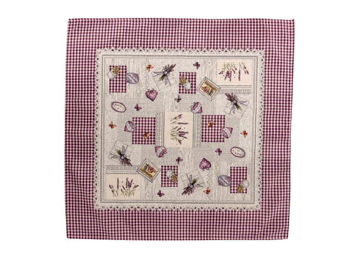 BIANCHERIAWEB Tovaglia Centrino Runner Tavolo Fantasie Floreali In Gobelin Made Italy Colore Lavanda,Misura Centrino