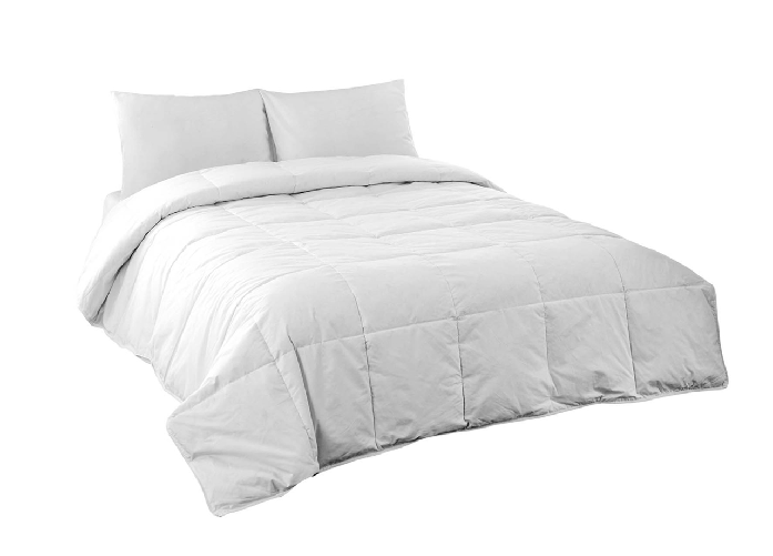 BIANCHERIAWEB Interno Piumino Antiacaro Piumone Letto Invernale Anallergico 300gr Bianco Lavabile Colore Invernale,Misura Matrimoniale