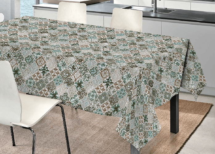 BIANCHERIAWEB Tovaglia Tavolo Cucina Copritavola Digitale 100% Cotone Sole SV Colore Sole,Misura 145x250