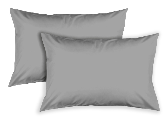 Coppia Federe Letto A Sacco Con Patella In Cotone Percalle Tinta Unita