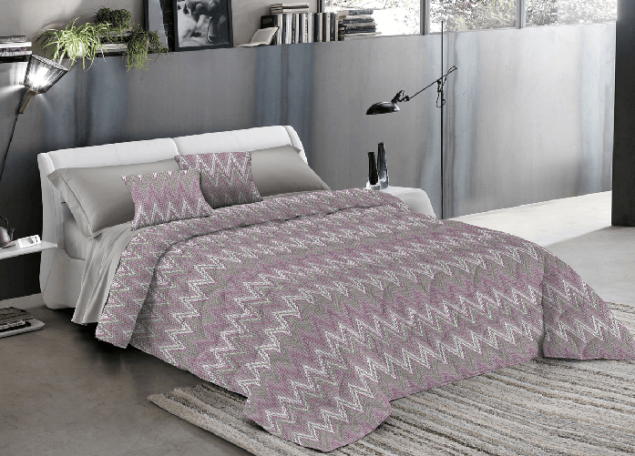 Trapuntino Piumino Estivo Pensieri Delicati Disegno Spinato Zig Zag