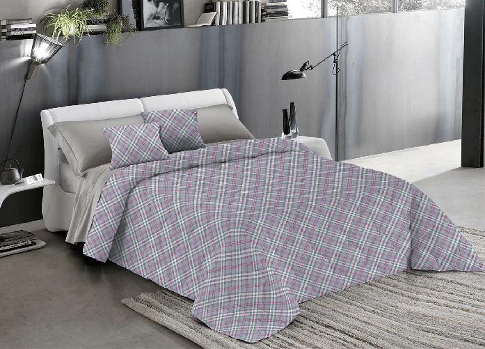 Trapuntino Piumino Estivo Pensieri Delicati Disegno Scotty Scozzese