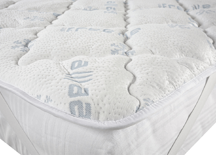 BIANCHERIAWEB Topper Coprimaterasso Imbottito Correttore Materasso Reversibile Rinfrescante Riscaldante Colore Double,Misura Matrimoniale
