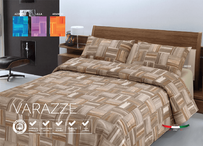 Trapunta Estiva Quilt Primaverile Leggero 100gr Disegno Varazze