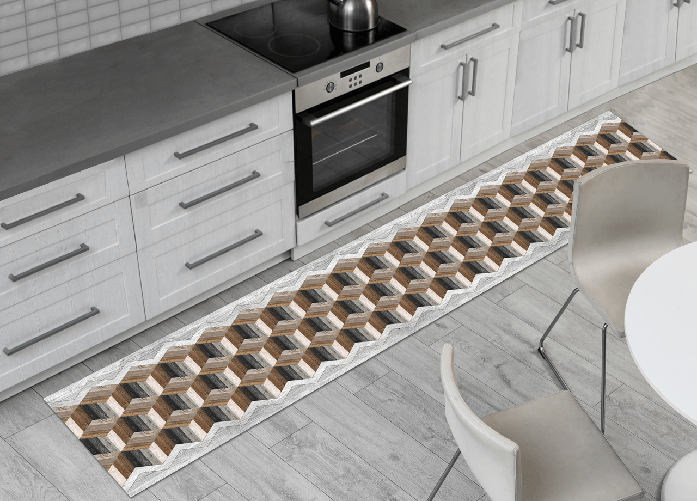 Tappeto Passatoia Cucina Antiscivolo Sottolavello Digitale Disegno Oblivion