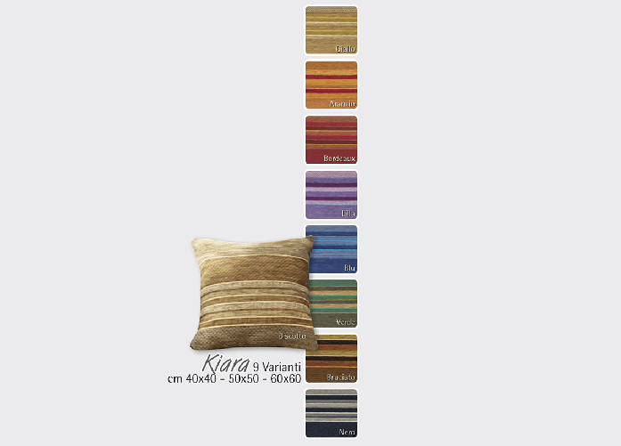 BIANCHERIAWEB Fodera Arredo Ciniglia Disegno Kiara Colore Biscotto,Misura 60x60