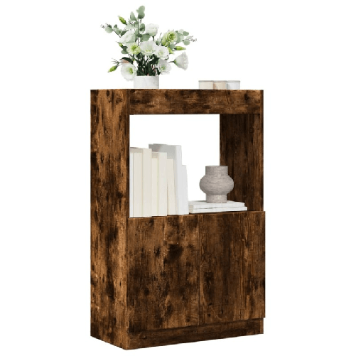VidaXL Credenza Rovere Fumo 63x33x100 cm in Truciolato