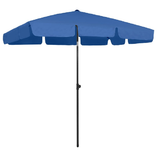 VidaXL Ombrellone da Spiaggia Azzurro 200x125 cm