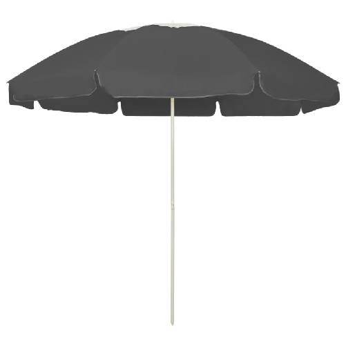 VidaXL Ombrellone da Spiaggia Antracite 240 cm