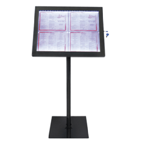 SECURIT Espositore a LED per esterni/interni - display 4 x A4 - Securit