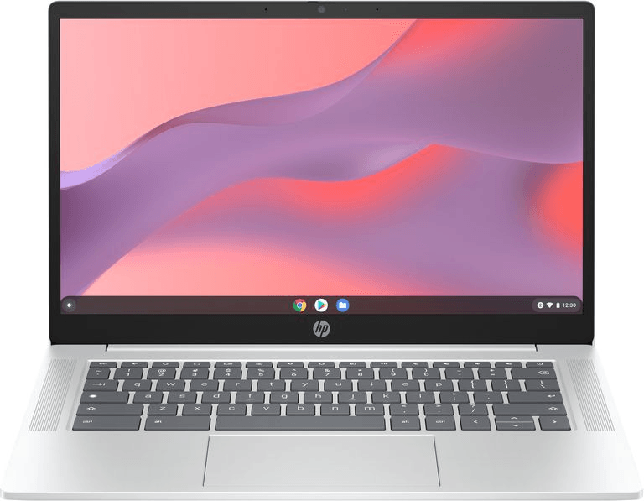 Hp chromebook 14a-nf0015nl intel n n100 35,6 cm (14") hd 4 gb lpddr5-sdram 128 gb eufs wi-fi 6e (802