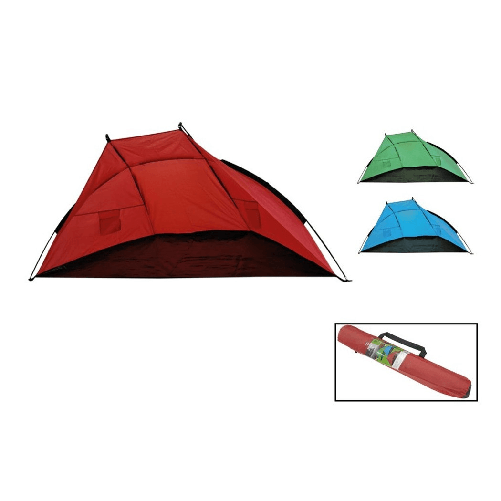TrAdE Shop Traesio-Tenda Da Spiaggia Paravento Parasole Con Picchetti Portatile Mare 220x110x100cm 206403 -