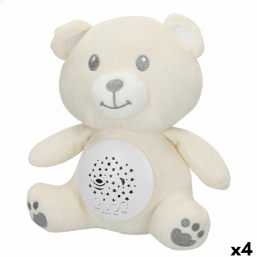 Colorbaby Peluche Proiettore LED Colorbaby Stoffa Plastica 20 x 25 x 12 cm (4 Unità)