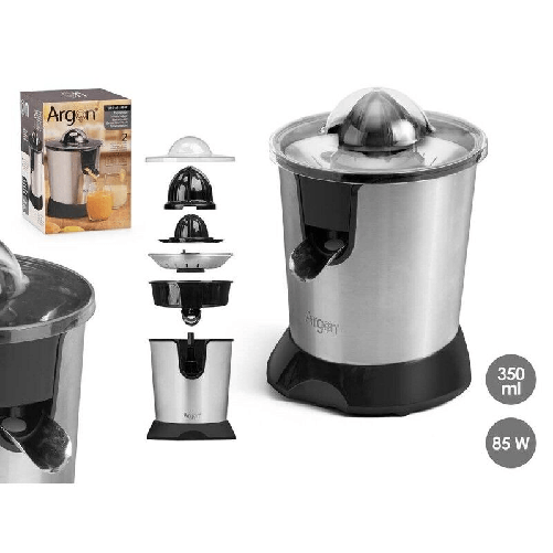 Spremiagrumi Elettrico Argon Nero Argentato 85 W 350 ml