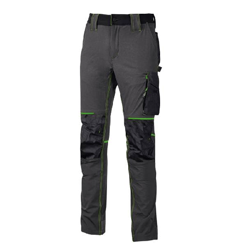 U-Power Pantalone da lavoro Atom - taglia M - grigio/verde - U-Power