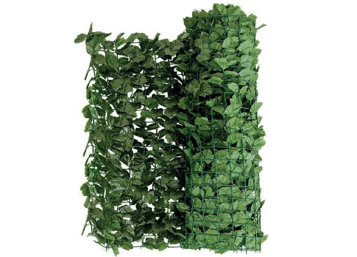 BIANCHERIAWEB 3mt Edera Finta Sempreverde Siepe Foglie Ornamentali Frangivista Coprente Per Recinzione Colore 3mt,Misura 1.5h mt