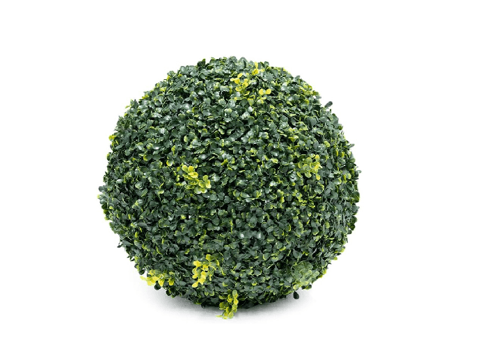 BIANCHERIAWEB Sfera Erba Sempreverde Palla Decorativa Verde Artificiale Esterno Interno Colore Verde,Misura Diametro 28cm