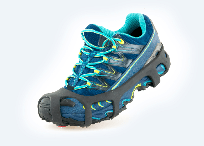 BIANCHERIAWEB Ramponcini Per Ghiaccio Neve Flessibili Solette Scarpe/Scarponi Antiscivolo -30° Misura XL,Colore Nero