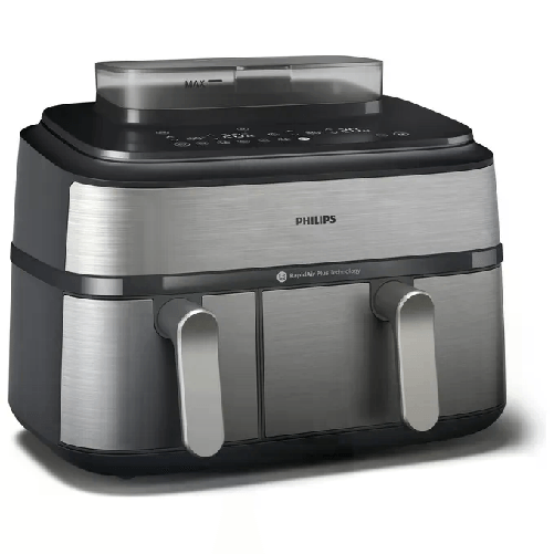 Philips Airfryer Serie 5000 Friggitrice ad aria con doppio cestello 9.0 Litri e cottura a vapore