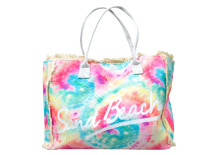 BIANCHERIAWEB Borsa Mare Borsone Grande Spiaggia Piscina Con Frangette Modello Flash Misura Borsa,Colore Verde Acqua