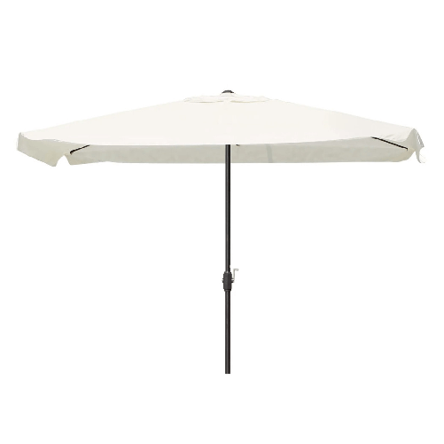 TrAdE Shop Traesio Ombrellone Da Giardino Esterno Balcone Terrazzo Bianco 3x2 Mt Con Manovella 223223 -
