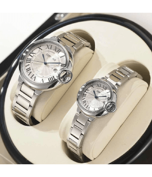 TrAdE Shop Traesio Orologio Da Polso Uomo Donna Longbo 80771 Quarzo Data Impermeabile Casual Silver - Modello Uomo