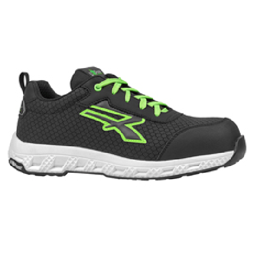 U-Power Calzatura di sicurezza Mitch Red Ego S3S ESD - numero 44 - nero/verde - U-Power
