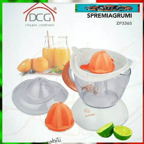 DCG Spremiagrumi Elettrico Rotazione Bidirezionale 0,7LT - Spremi Agrumi 25W