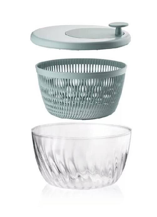 SCOLAINSALATA Spin Store Bianco 26x19cm Colore VERDE