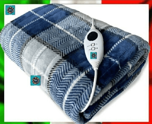 DCG Caldo Plaid Coperta Elettrica Morbida 160x130 120W 9 Livelli Timer Automatica