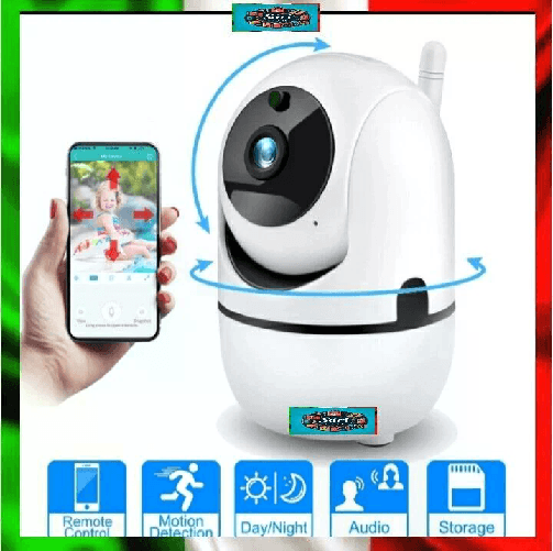 Leovin Telecamera Video Sorveglianza Audio Video HD Controllo Remoto Visione da App