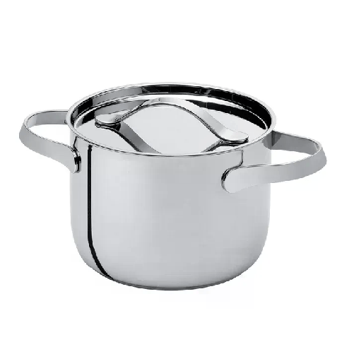 SERAFINO ZANI Pentola alta c. cop.cm. 28 acciaio inox AL DENTE