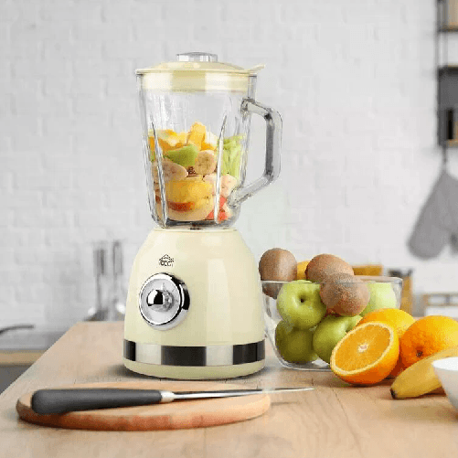 Dcg srl Frullatore – Bicchiere in Vetro 1,5L, 4 Lame in Acciaio, 2 Velocità + Pulse 600W